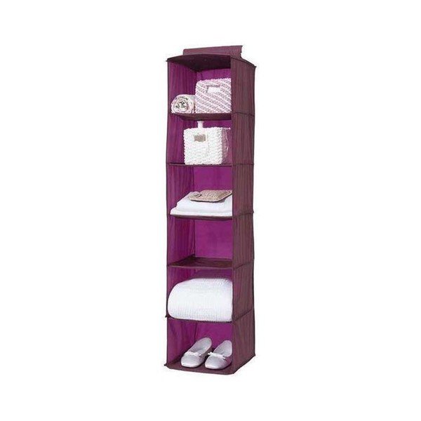 Bordowy organizer wiszący Compactor Pina, dł. 128 cm-image-1