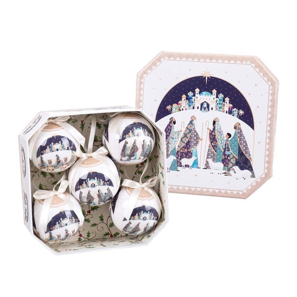 Papierowe bombki zestaw 5 szt. ø 7,5 cm Magi Memory – Casa Selección