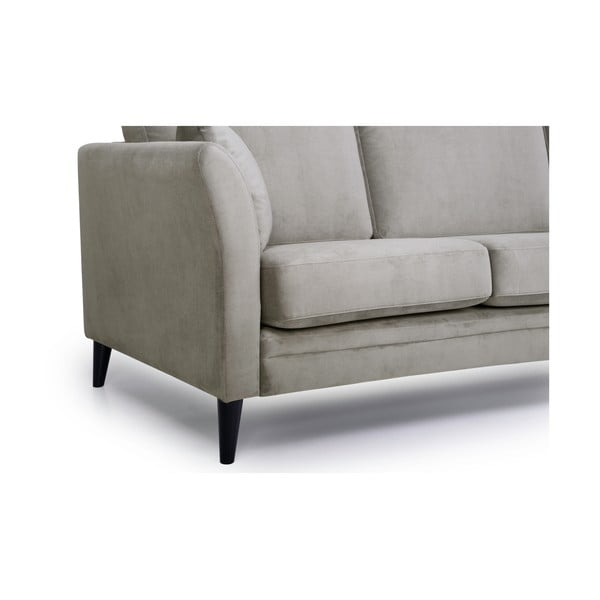 Beżowa aksamitna sofa Scandic Eden, 237 cm-image-4