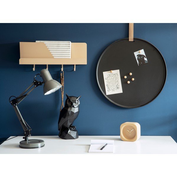 Piaskowobrązowy metalowy organizer ścienny z haczykami Leitmotiv Perky, dł. 46 cm-image-1