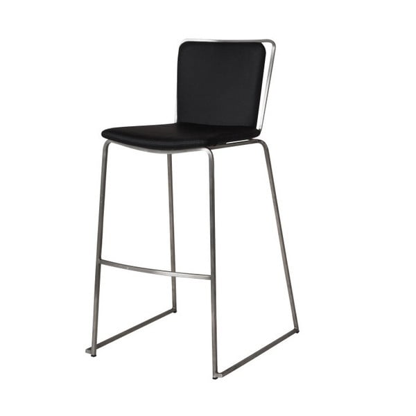 Czarne krzesło barowe Canett Alfa