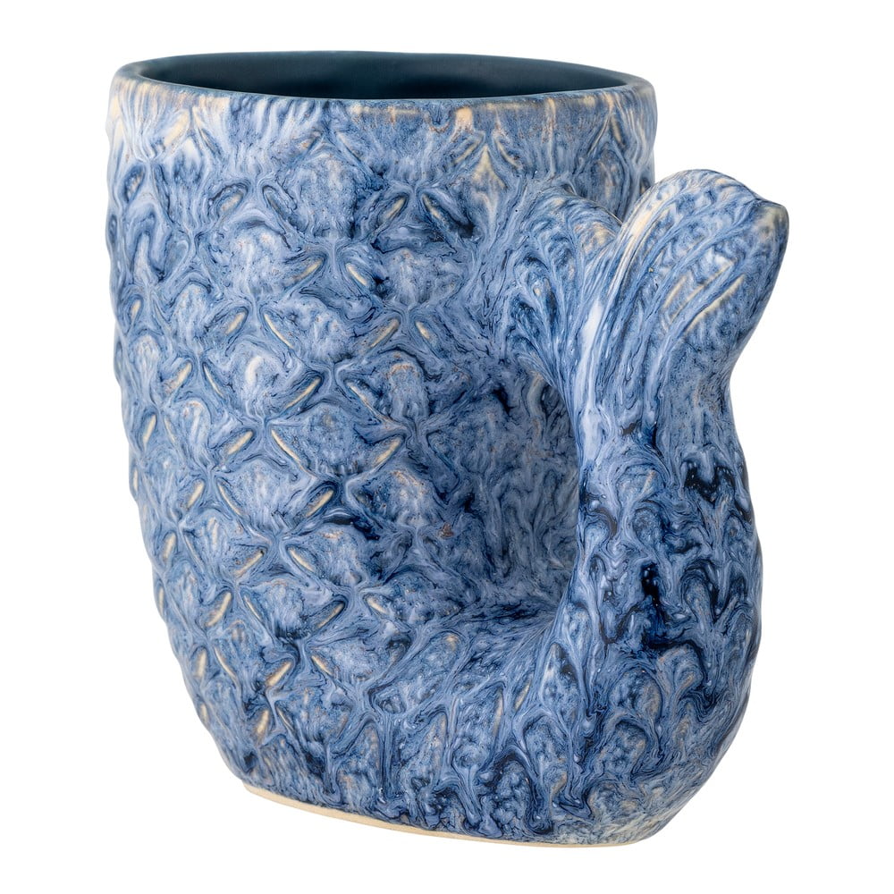 Niebieski kamionkowy wazon (wysokość 12 cm) Ariella – Bloomingville (zdjęcie 4)