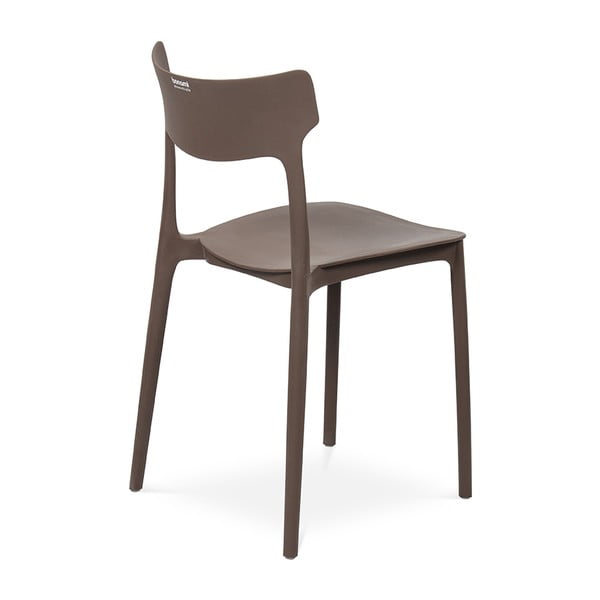 Brązowe plastikowe krzesło ogrodowe Biá – Bonami Essentials-image-3