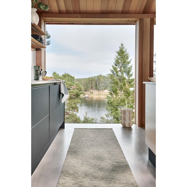 Ścierka z mieszanki lnu 46x66 cm Otto Olive – Pappelina-image-1