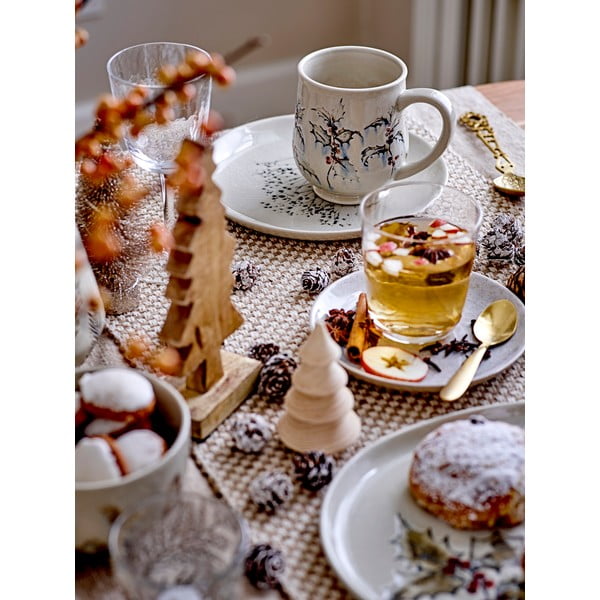 Beżowy kamionkowy kubek świąteczny 0,45 l Hollie – Bloomingville-image-1