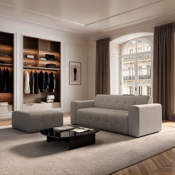 Jasnobrązowa sofa 223 cm Tuil – Rodier-image-1