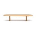 Stolik z litego drewna dębowego w naturalnym kolorze 64x146 cm Pirita – Kave Home