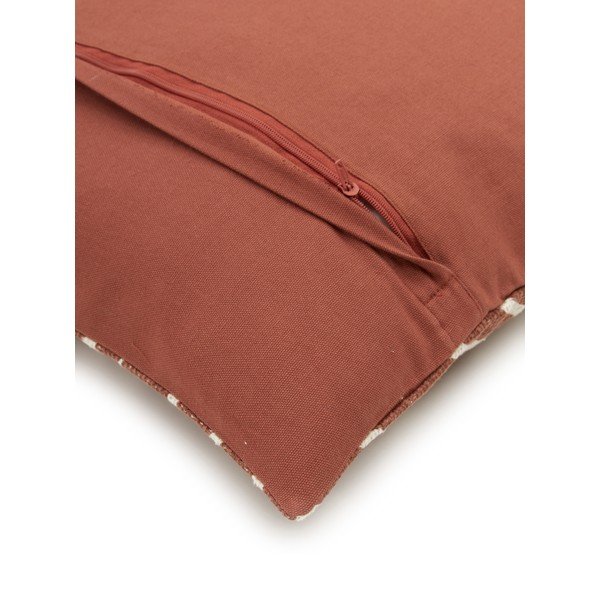 Brązowa bawełniana poszewka dekoracyjna na poduszkę Westwing Collection Nomad, 45x45 cm-image-4