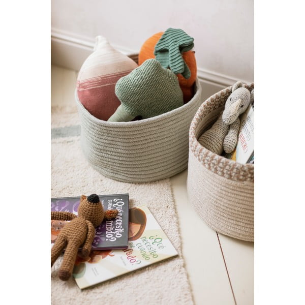 Niebiesko-kremowy bawełniany dywan tkany ręcznie odpowiedni do prania 90x130 cm Gastro Vintage Blue – Lorena Canals-image-4