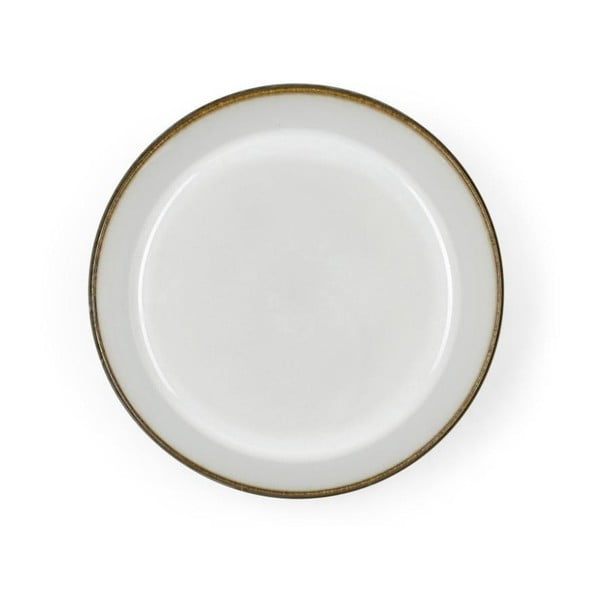 Biała/zielona kamionkowa miska Gastro Grey/Cream – Bitz-image-1