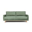 Jasnozielona sztruksowa rozkładana sofa 218 cm Tori – Bonami Selection