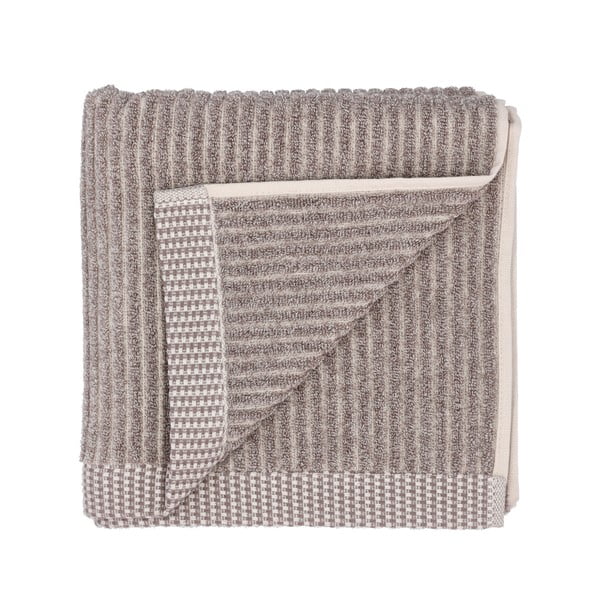 Brązowy ręcznik z bawełny organicznej 50x100 cm Melange − Södahl