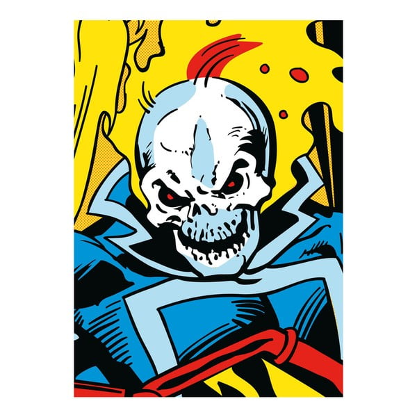 Plakat z blachy Marvel Close Up - Ghost Rider