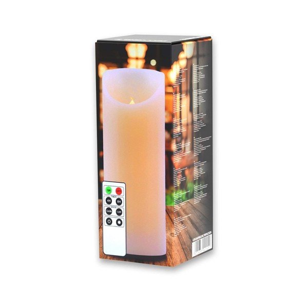 Świeczka LED z pilotem DecoKing Wax, wys. 20 cm-image-2