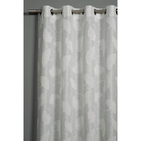 Jasnoszara zasłona żakardowa 140x245 cm Gingko – Sehlbach