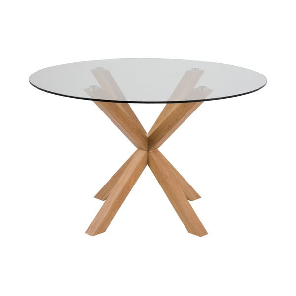 Stolik do jadalni ze szklanym blatem Actona Heaven, ⌀ 119 cm-image-2