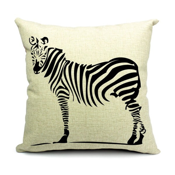 Poszewka na poduszkę Zebra, 45x45 cm