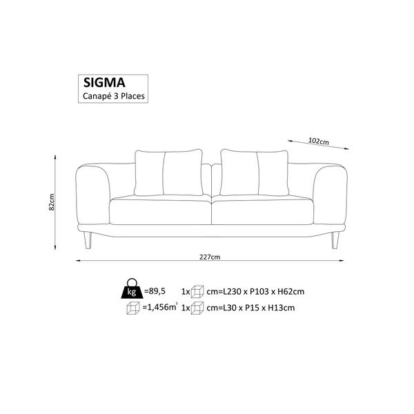 Beżowa sofa 3-osobowa Windsor & Co. Sofas Sigma-image-2