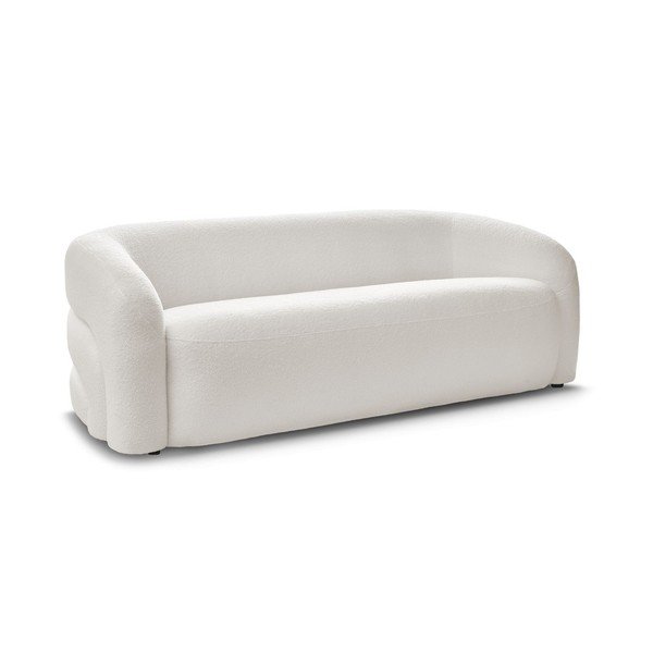 Biała sofa z materiału bouclé 193 cm Elina – Bobochic Paris-image-2