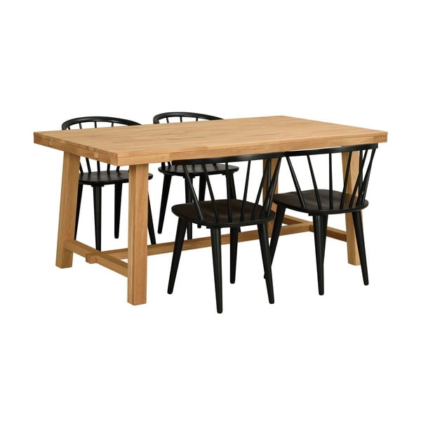 Stół ze szlifowanego drewna dębowego Rowico Brooklyn, 170x95 cm-image-4