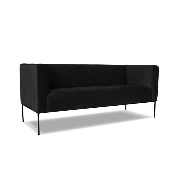 Czarna sofa 2-osobowa Windsor  & Co. Sofas Neptune-image-1