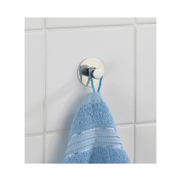 Samoprzylepny haczyk ścienny w srebrnej barwie Wenko Savona-image-1