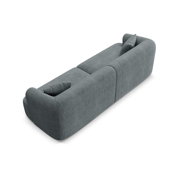 Ciemnoszara sztruksowa sofa 255 cm Campi – Cosmopolitan Design-image-4