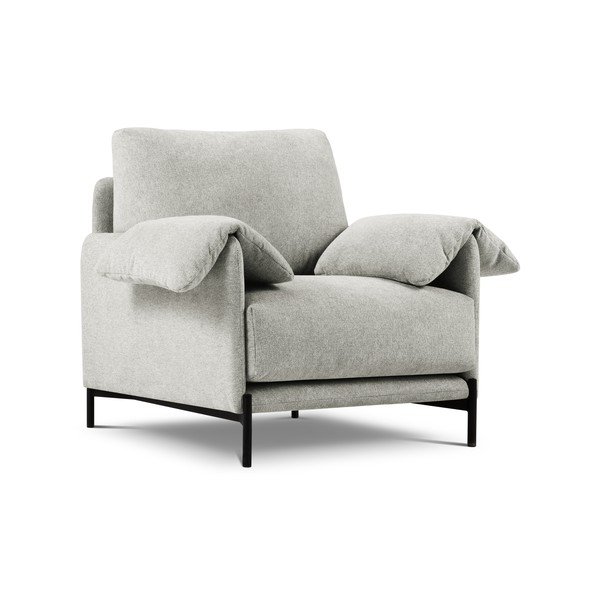 Jasnoszary fotel Interieurs 86 Zoe-image-2