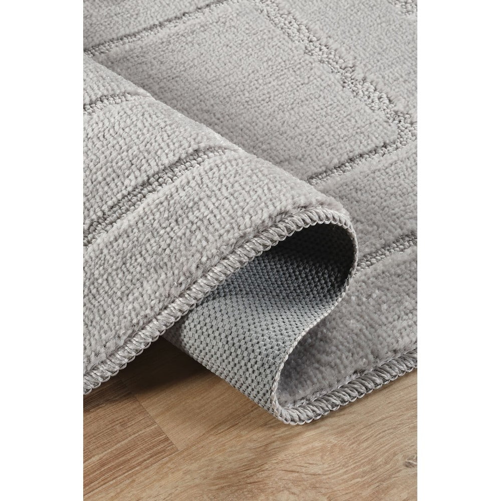 Jasnoszare dywaniki łazienkowe zestaw 2 szt. 50x80 cm Cerceve – Foutastic (zdjęcie 3)