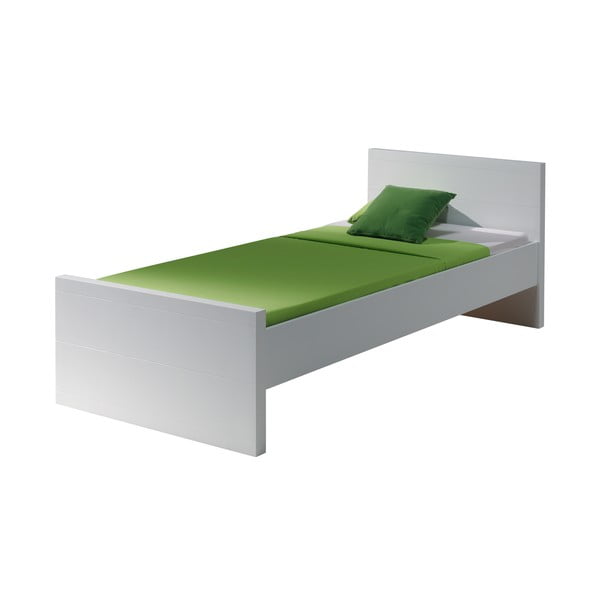 Białe łóżko Vipack Lara White, 90x200 cm