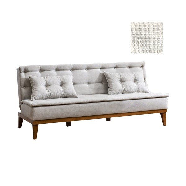 Kremowa sofa rozkładana Aristea-image-1