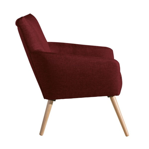 Ciemnoczerwony fotel Max Winzer Jörn-image-2