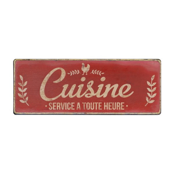Metalowa tabliczka 52x19 cm Cuisine – Antic Line
