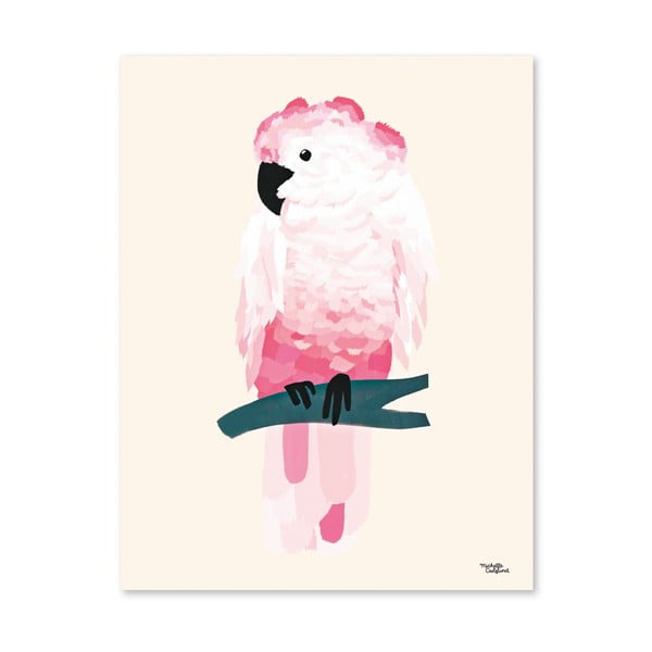Plakat Michelle Carlslund Pink Cockatoo, 50x70 cm