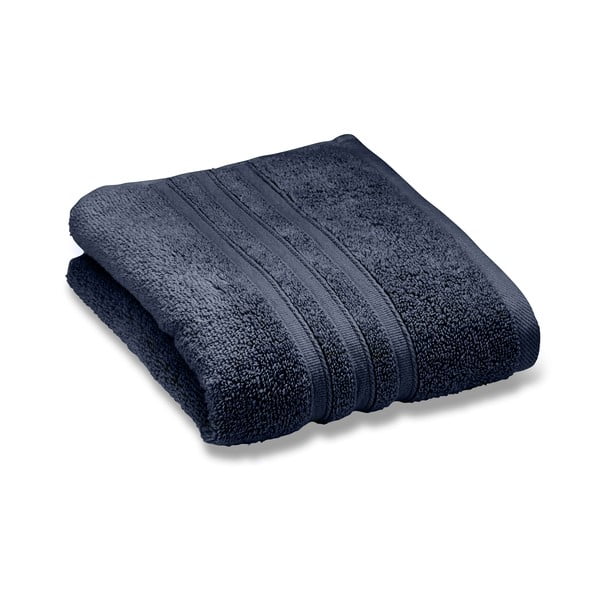 Ciemnoniebieski bawełniany ręcznik frotte 50x85 cm Zero Twist – Catherine Lansfield
