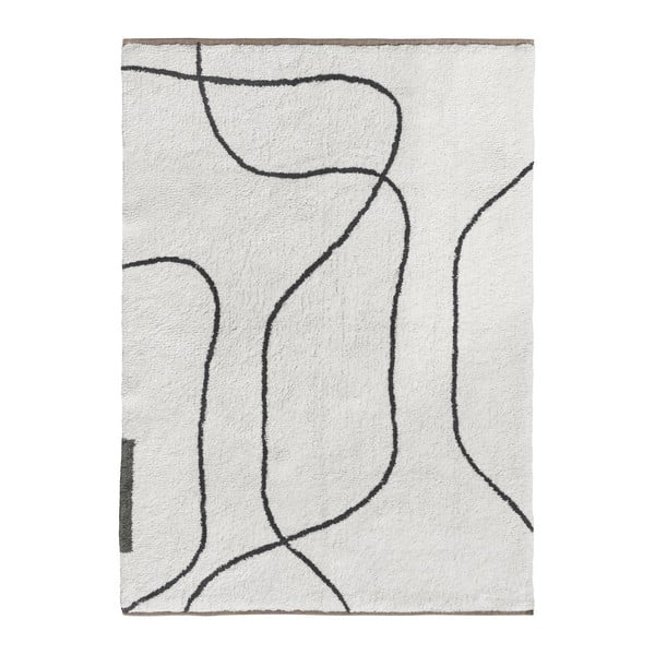 Bawełniany dywan odpowiedni do prania w kolorze kości słoniowej 100x140 cm Shadow – Mette Ditmer Denmark