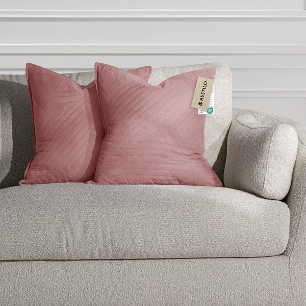 Poszewki na poduszki zestaw 2 szt. z mikrowłókna 45x45 cm Softa – Restilo-image-1