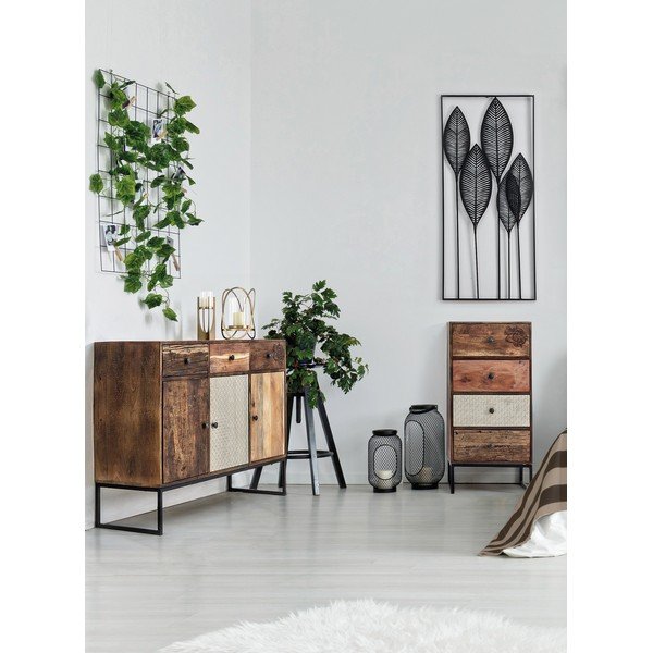 Metalowa dekoracja ścienna 61x135 cm Adhira – Bizzotto-image-3