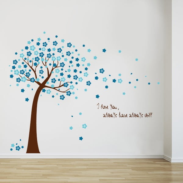 Naklejka ścienna Blue Tree, 60x90 cm