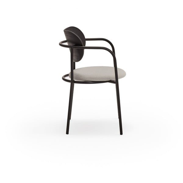 Czarno-szare krzesło w dekorze jesionu Eclipse – Teulat-image-4