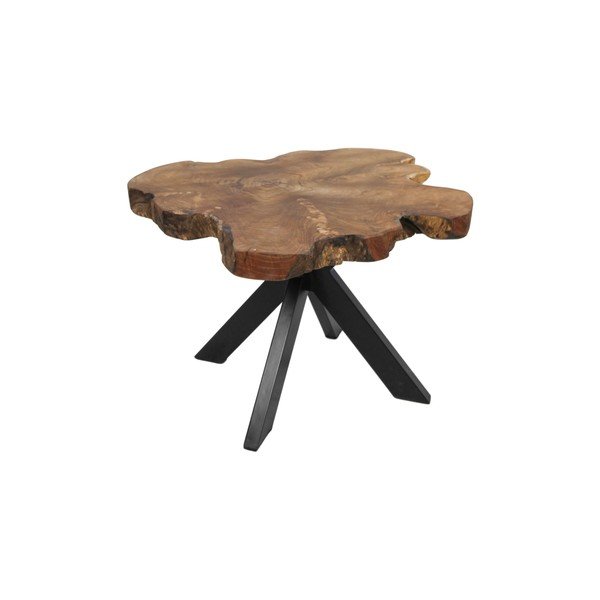 Stolik z tekowego drewna HSM collection Victoria, 70x45 cm-image-2