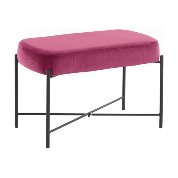 Różowa aksamitna ławka Berry – Støraa-image-1