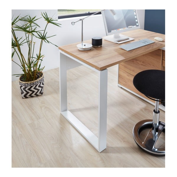 Biurko w dekorze dębu 120x117 cm Lioni – Germania-image-1