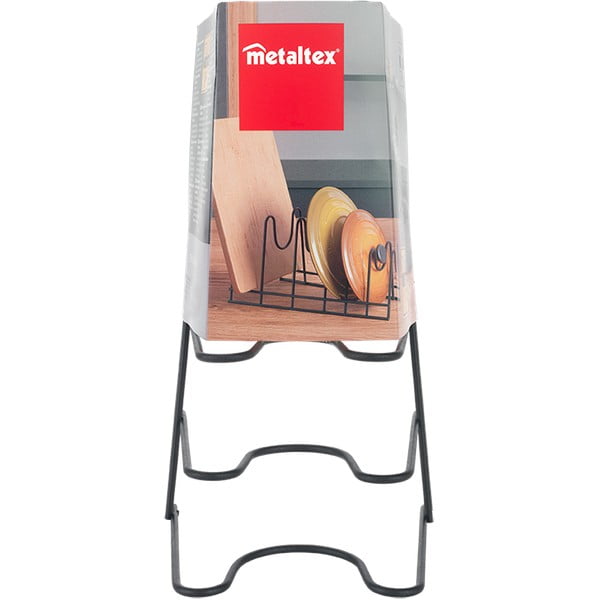 Czarny stojak na talerze Metaltex Lido Lava-image-3