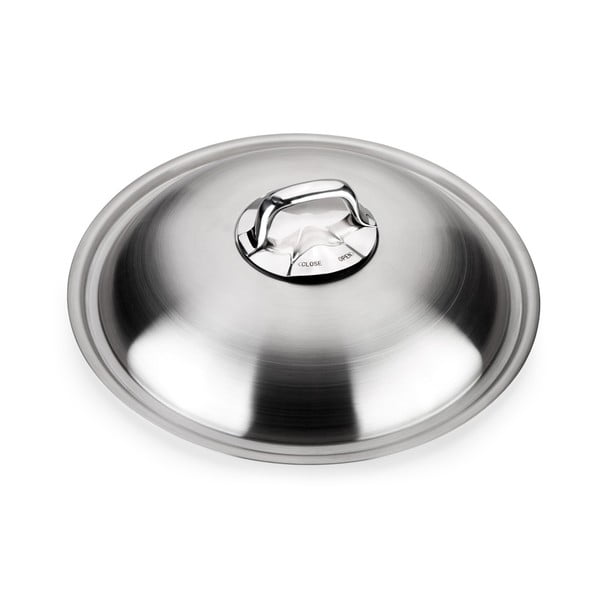 Patelnia wok z pokrywką ze stali nierdzewnej ø 32 cm President – Tescoma-image-4