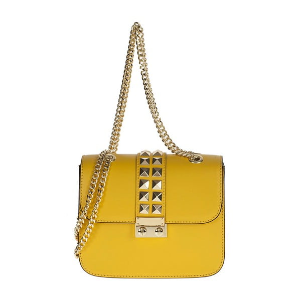 Żółta torebka skórzana Giulia Bags Cindy