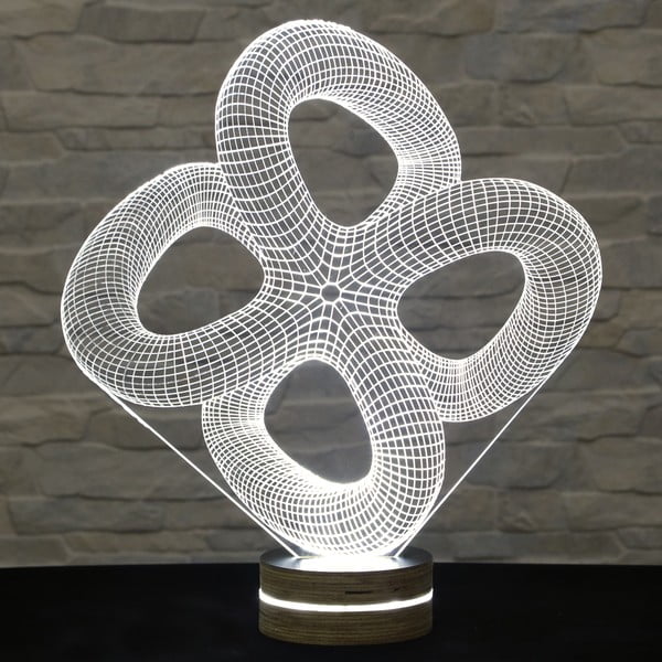 Lampa 3D stołowa Abstract II