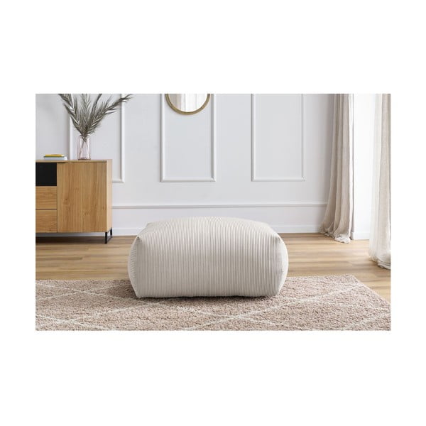 Kremowy sztruksowy podnóżek Voltaire – Bobochic Paris-image-1