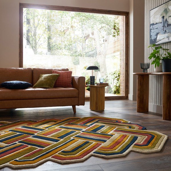 Wełniany dywan tkany ręcznie 140x200 cm Lattice Shaped  – Flair Rugs-image-1