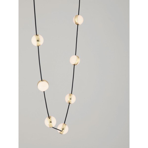 Aluminiowa lampa wisząca LED ze ściemniaczem w kolorze matowej czerni z kloszem ze szkła akrylowego Alcinoe – Nova Luce-image-2